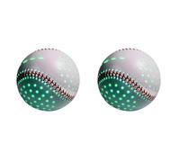 Frahou 2 palloni da baseball luminosi, 9 palloni da baseball che si illuminano al buio, allenamento di lancio notturno, per intrattenimento in famiglia