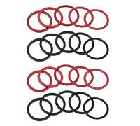 Frahou 20 pezzi per bicicletta, 7, 8, 9, 10, 11 , distanziatori da 1 mm, 1,5 mm, 2 mm, 2,5 mm, 3 mm (nero, rosso)
