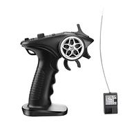 Frahou GA-4H-TX TX4 - Sistema radiocomandato a 4 canali, 2,4 GHz, telecomando con ricevitore per auto, barca, carro armato