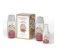 Frais Monde - Travel Set, Agrumi e Frutti Rossi, Crema Corpo 100ml, Bagno Doccia 100ml e Acqua Produmata 50ml