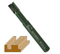 Fraiser GREEN BULL - fresa multimateriale con taglienti in diamante per taglio e scanalatura, gambo 8mm, diametro 8mm, profondità utile 12-25mm - per legno, plastica, leghe leggere