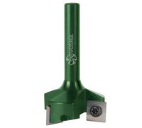 Fraiser Tornado Sniper - fresa per spianare legno diametro 35 mm, gambo 8 mm, con 3 inserti raggiati 10.5 mm in metallo duro - per livellare, scanalature e bordi - per CNC e fresatrice verticale
