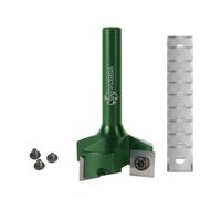 Fraiser Tornado Sniper - kit fresa per spianare legno diametro 35mm, gambo 8mm, con 10 inserti raggiati in metallo duro, viti e chiave - per livellare, bordi e scanalature - CNC e fresatrice verticale
