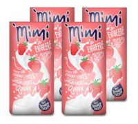 Fraix Mimi, mix di latte alla fragola, polvere per bevande, 4 x 400 g, latte solubile al latte, 4 pezzi, per la raffinazione di cereali, yogurt, cagliata o frullati