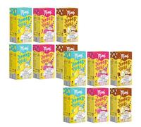 Fraix MIMI Summer Shake - Confezione da prova - 4 scatole (2 x 200 g da 10 porzioni) Lemon Cheesecake / Fragola Panna Cotta/Banana split Cioccolato - Sensazione di vacanza nel bicchiere