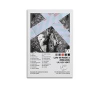 FRALHQFL Lil Uzi Vert - Poster decorativo da parete per interni, decorazione artistica da parete, stampa per interni, per bar, ristorante, soggiorno, 40 x 60 cm, senza cornice