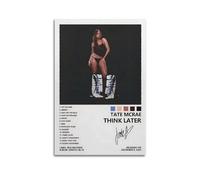 FRALHQFL Tate Mcrae - Poster decorativo da parete per interni, decorazione artistica da parete, stampa per interni, decorazione per bar, ristorante, soggiorno, 50 x 75 cm, senza cornice