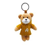 Framan Orsacchiotto e anello, vestito con Jersey e lettera iniziale. Orsetto morbido, multicolore, S