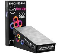 FRAMAR 5X12 Silver Goffrata in Rotolo, Lamina Per Capelli, Lamina Per - 500