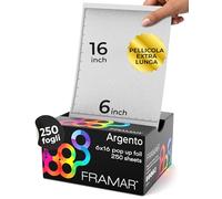 FRAMAR 6x16 Star Struck Silver Pop Up Fogli per Capelli, Fogli di - 250