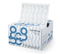 FRAMAR Carta di alluminio per capelli sardina blu -, fogli in alluminio
