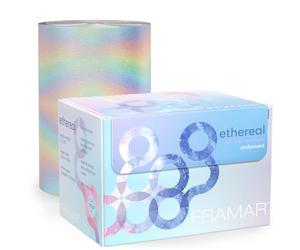 FRAMAR Carta Stagnola Per Parrucchieri - Stagnola Per Meches, Accessori Parrucchiere, Carta Alluminio, Colorazione Capelli, Alluminio Rotolo - Ethereal - 97,5 metri