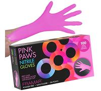 FRAMAR Guanti Nitrile Rosa Grandi - Guanti Monouso,Non Lattice, - 100