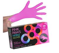 FRAMAR Guanti Nitrile Rosa Piccoli - Guanti Monouso Piccoli, Latex - 100