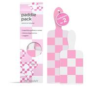 FRAMAR Hair Colour Balayage Board - Paletta per tintura per mèches Kit per tintura per capelli, Kit per tavolozza per colori per parrucchiere, Confezione da 2 - A scacchi rosa e Bianchi