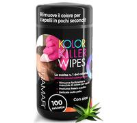 FRAMAR Kolor Killer Salviette Rimuovi Tinta Capelli - Salviette - 100 | Delicate sulla Pelle, Ideali per Parrucchieri, Coloristi e Professionisti, Rimuovono Colore e Tinta da Mani, Viso e Collo