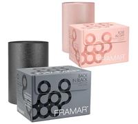 FRAMAR Rosé Goffrata in Rotolo - Stagnola per Parrucchieri, Lamina per Capelli,Framar Rotolo Di Carta In Alluminio Per La Colorazione Dei Cappelli, Nera