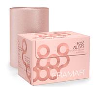FRAMAR Rosé Goffrata in Rotolo - Stagnola per Parrucchieri, Lamina per Capelli, Lamina Professionale per Mèches, Fogli di Lamina, Hair Foil for Highlighting- 320 Piedi