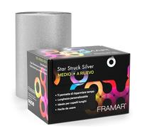 FRAMAR Silver Goffrata in Rotolo - Stagnola per Parrucchieri, - 97,5 metri