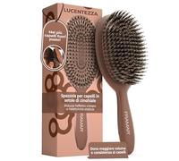 FRAMAR Spazzola Per Capelli Con Setole Di Cinghiale Morbide - - Cioccolato