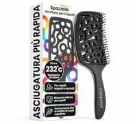 Framar Spazzola Professionale Ventilata per Capelli - Spazzola, Nera | Districante per Capelli Donna, per Capelli Ricci Districante