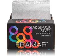 FRAMAR Star Struck Silver Pop Up Fogli per Capelli, Fogli di - 500 | Alluminio, Carta stagnola per mèches, Kit per mèches, Foglio di Stagno per Colore dei Capelli
