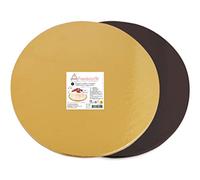 Framboiselle fra8951 - Set di 4 Supporto per Torte Rotonde Non Disponibile Oro/Nero 30 x 10 x 0,6 cm