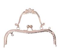 Frame della borsa in metallo, Frame di striscia borse da 2 pezzi con manico a 20,5 cm Class Lock Lock Retro Expoxed Hardware Accessori hardware (Golden B01-029-00549)