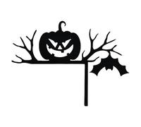 Frame della Porta Halloween Topper - Segno di Silhouette infestato, Accento di Pipistrello | Decorazioni angolari Web Ragno del, Accento Festivo, Portico Ornamento angolare Esterno Interno, mur