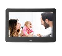 Frame di Foto Digitale da 10 Pollici, Cornice Fotografica Digitale 1080P HD, Porta Altoparlante e USB Integrata, Condividi Foto/video Immediatamente Tramite App da Qualsiasi (Nero)