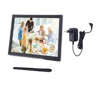 Frame di Foto Digitale Extra Grande da 15 Pollici 1024x768 FHD WiFi Smart Electronic Frame di Foto Touch Screen Ruota Automatica da 32 GB con Angolo (Spina europea)