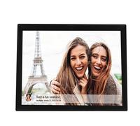 Frame di Immagini Digitali da 15 Pollici WLAN 1024x768 HD TN Touchcreen Frame di Foto, App Vphoto, Rotazione Automatica, Diverse Lingue per Casa, pubblicità (Spina europea)