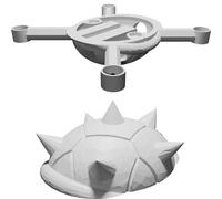 Frame Drone FPV Guscio Koopa per Micro Quad - STL Stampabile Mario Kart