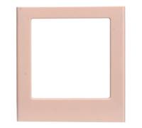 Frame immagine magnetico - bordo magnetico in plastica resistente per foto quadrate 2.8x3.4in con scrittura - sul bordo per il frigo (Peach Pink)