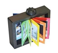Frame Photo - Cornice Immagine Rotante | Successo 360 gradi Mano Crank Turning Ornamenti Tavolo Decorazione Tavolo 12 Carte Portatile Per La Casa Pathers Day Family Amici Soggiorno Camera Da Letto