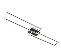 Briloner Plafoniera LED Frame CCT 2 rettangoli remote nero Briloner