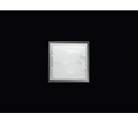 FRAME Plafoniera vetro satinato striato 3 luci attacco E27