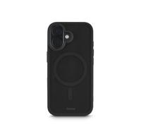 Hama MagSafe - Custodia magnetica per iPhone 17 e MagSafe per ricarica induttiva, protezione dei bordi, superficie antiscivolo, tasti laterali protetti, trasparente/nero