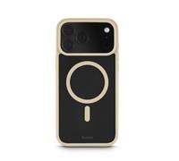 Frame Protect cover per iPhone 17 Pro Max, magnetica, trasparente/beige,