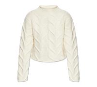 Frame - The Cable Funnel Sweater - - Knitwear - Donna - Bianco - S