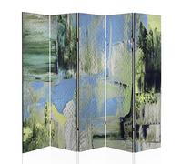 framed concept - Paravento acustico bifacciale 225 × 172 cm - Parete divisoria decorativa con assorbimento acustico