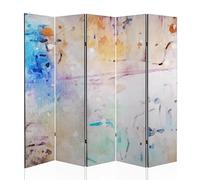 framed concept - Paravento acustico bifacciale 225 × 172 cm - Parete divisoria decorativa con assorbimento acustico