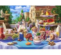 Frameless Banchetto puzzle,Puzzle 1500 pezziArte per Adulti e Ragazzi,Puzzles Classico per Adulti e Bambini dai 3 anni,Idea Regalo Uomo e Donna
