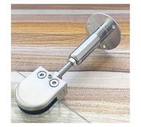 Frameless Shower Door Support Bar, Ceiling-to-Glass Adjustable Shower Rod | Door Stabilizer Adjustable Bar with Mounting Screws, Silver, Anti-Shake, Ceiling Clamp(24-31cm (9 1/2-12 1/4"))