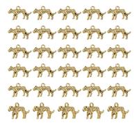 Framendino, Confezione da 30 ciondoli a forma di leopardo 3D, a forma di ghepardo, imitazione tibetana a forma di grande gatto, per la creazione di gioielli, bracciali, collane, orecchini, fai da te