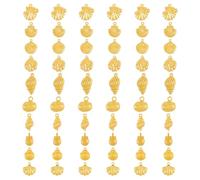 Framendino, Confezione da 60 ciondoli a forma di stella marina, 10 stili, a tema oceano, mare, vita, estate, spiaggia, per la creazione di gioielli fai da te