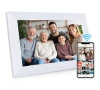 Frameo 10,1 pollici, cornice digitale WLAN 1280 x 800 HD IPS touchscreen, 32 GB, rotazione automatica dell'immagine, supporta il montaggio a parete, Frameo APP per condividere foto e video in
