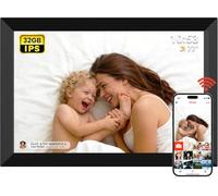 FRAMEO - Cornice digitale da 10,1", 32 GB, touch screen IPS LCD, rotazione automatica, facile configurazione per condividere foto e video tramite Frameo da qualsiasi luogo, regali per genitori e nonni