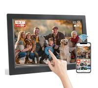 FRAMEO - Cornice digitale da 10,1 pollici, 1280 x 800P IPS LCD Touch Screen Smart Cloud, con 16 GB di memoria, rotazione automatica, facile condivisione di foto video tramite app Frameo