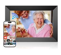 FRAMEO, cornice digitale da 10,1 pollici, cornice elettronica WiFi, memoria integrata da 16 GB, con touch screen 1280 x 800 IPS, rotazione automatica, condivisione di foto o video ovunque tramite